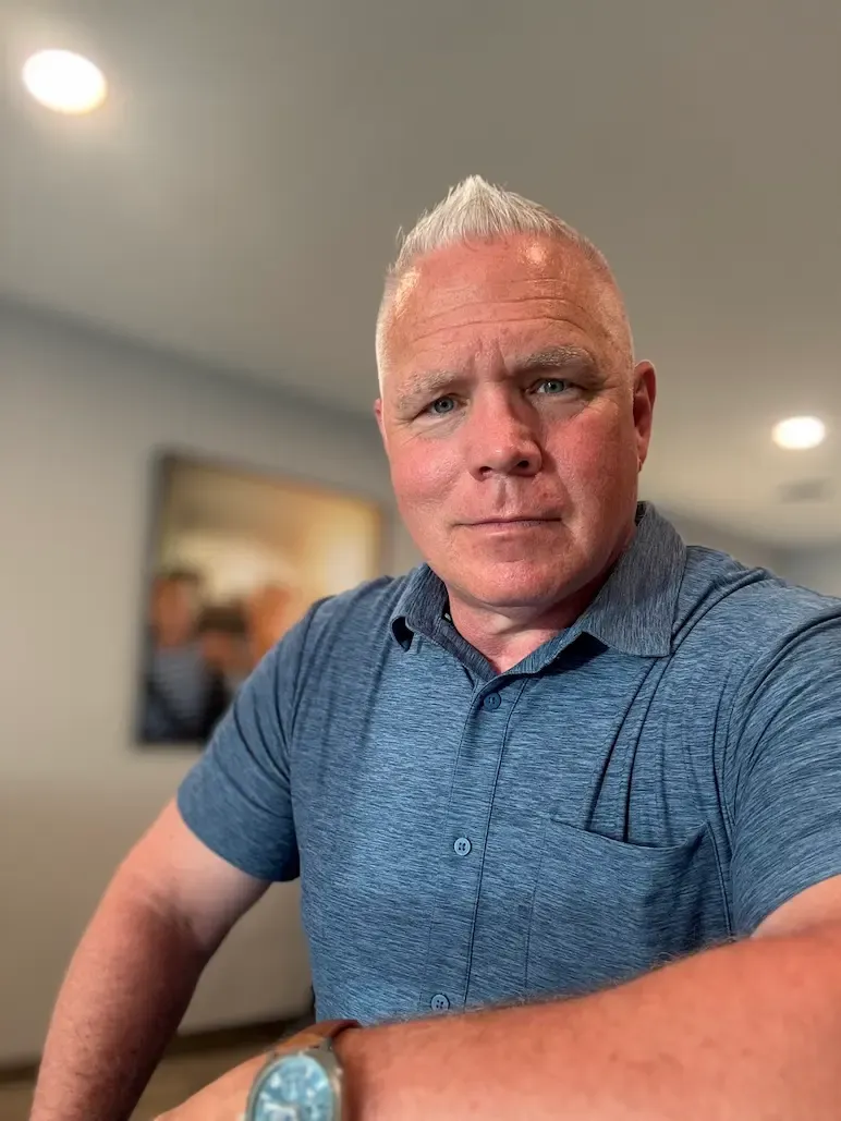Rick Barrett in the office